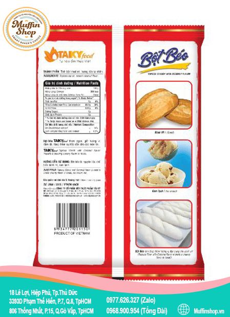Bột béo Đỏ Tài Ký thượng hạng 1kg (10g/T)