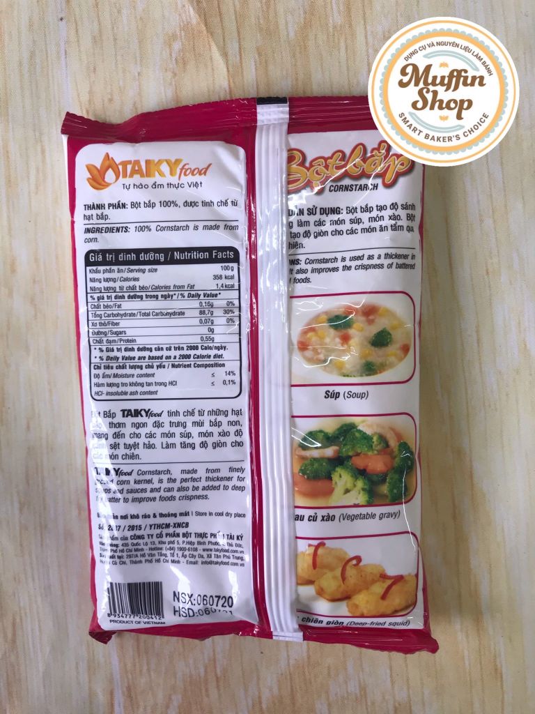 Bột bắp Tài Ký - gói 150gr (48g/T)
