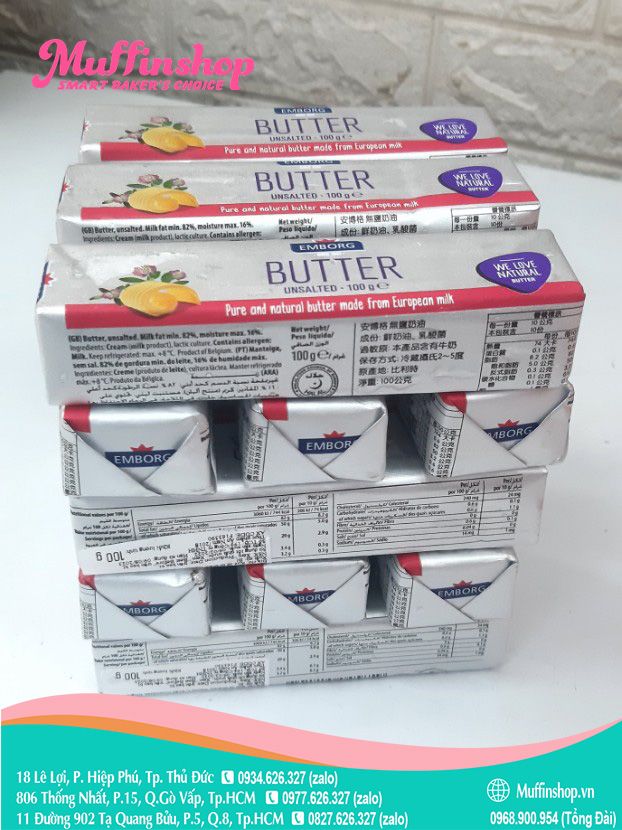 Bơ lạt Emborg 100gr