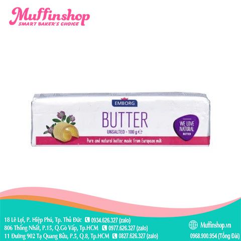 Bơ lạt Emborg 100gr