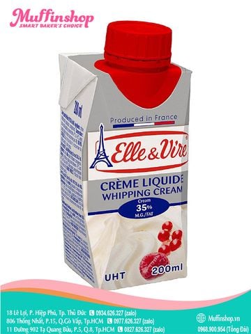 Whipping Cream Elle&vire 200ml - 24h/T