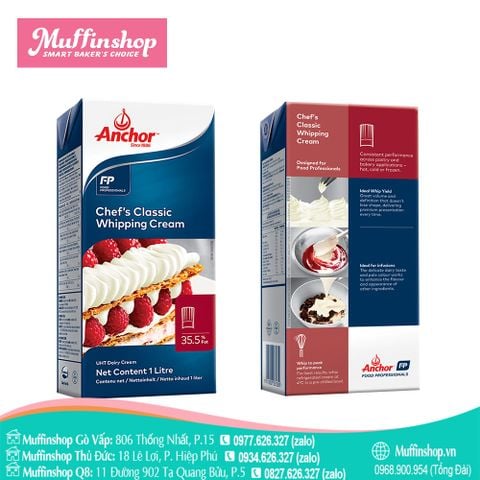 Whipping Cream Anchor - Chef's Classic 1L