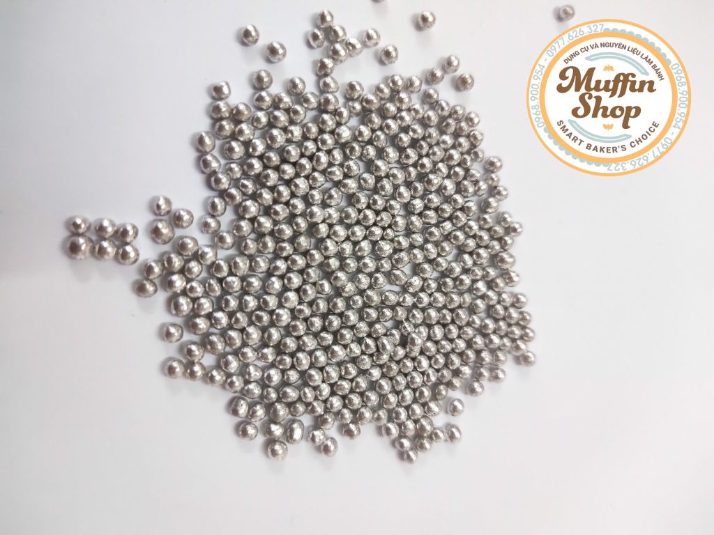 Kẹo đường bi bạc lớn 50g