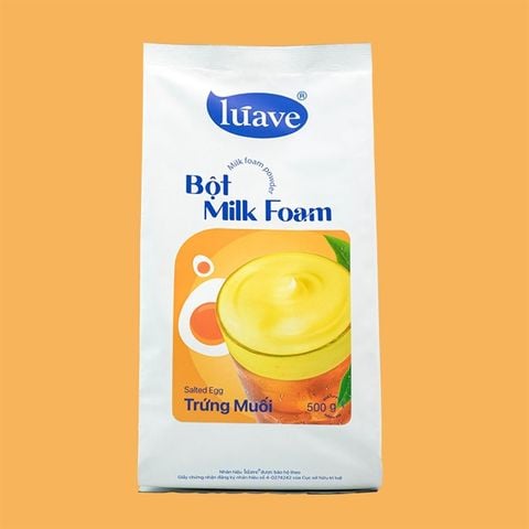 Bột Milk foam Luave vị TRỨNG MUỐI 500gr - 20g/T