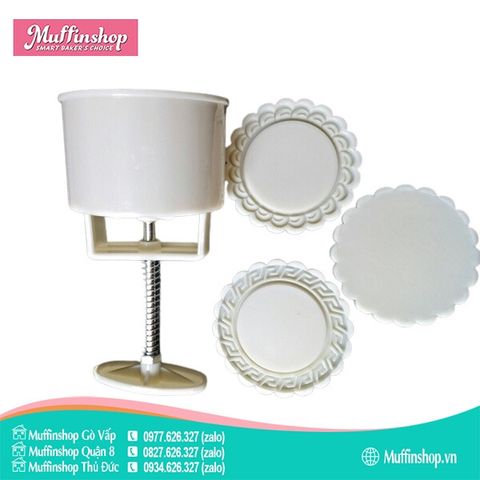Khuôn trung thu 200g 3 mặt trơn 2247