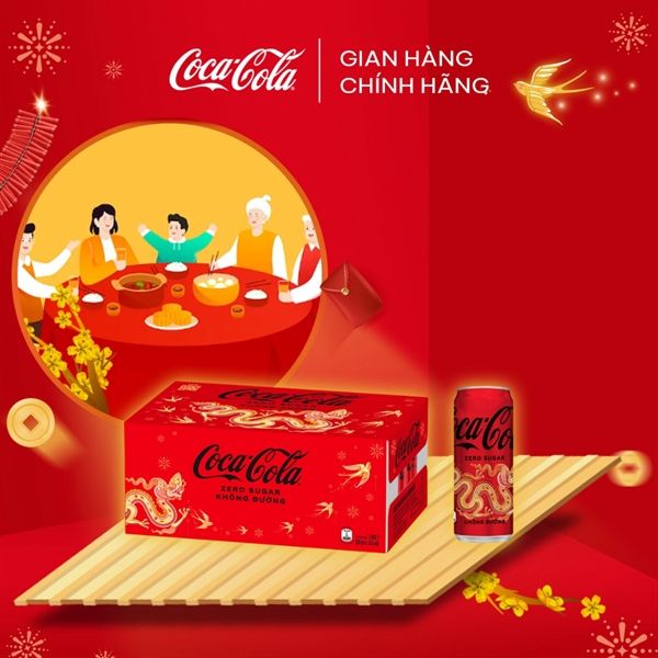 Quà Tết: Nước ngọt Coca Zero
