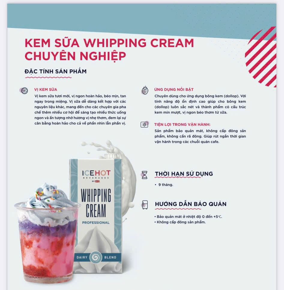 WHIPPING CREAM PROFESSIONAL ICEHOT