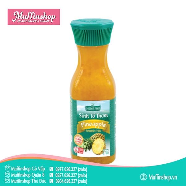 Sinh tố Golden Farm 1L THƠM DỨA - 12c/T