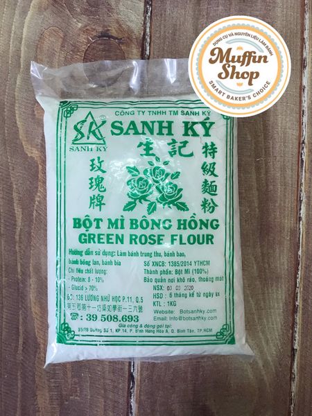 Bột mì Bông hồng XANH Sanh Ký - gói 1kg