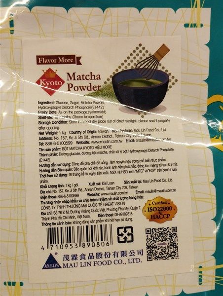 Bột trà sữa Trà xanh Mole - 1kg