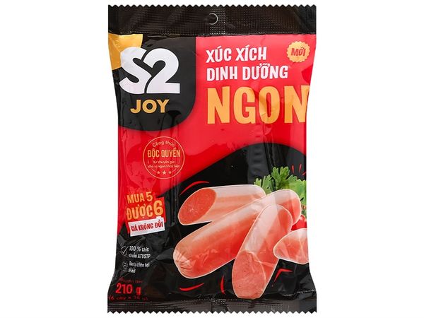 Xúc xích ăn liền S2 JOY - 6c/gói ( 24 gói/T )