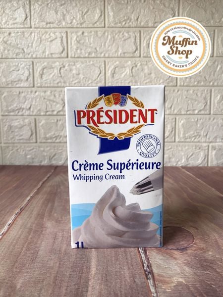 Whipping Cream President 1L - 6h/T