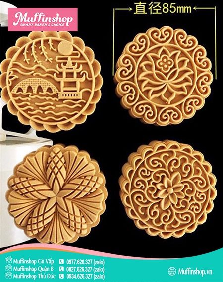 Khuôn trung thu 200gr tròn 4M 2219