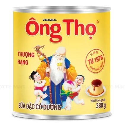 Sữa đặc Ông Thọ thượng hạng - nhãn vàng 380gr - 48lon/T