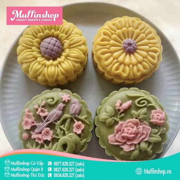 Khuôn trung thu 150g sơn ca 4M 2236