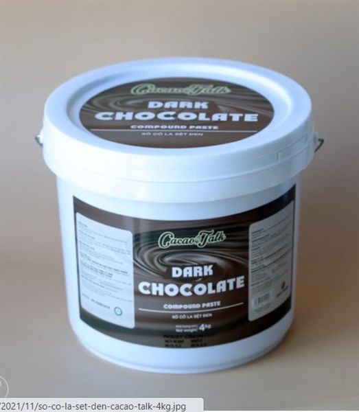 Choco sệt ĐEN Cacao Talk - xô 4kg
