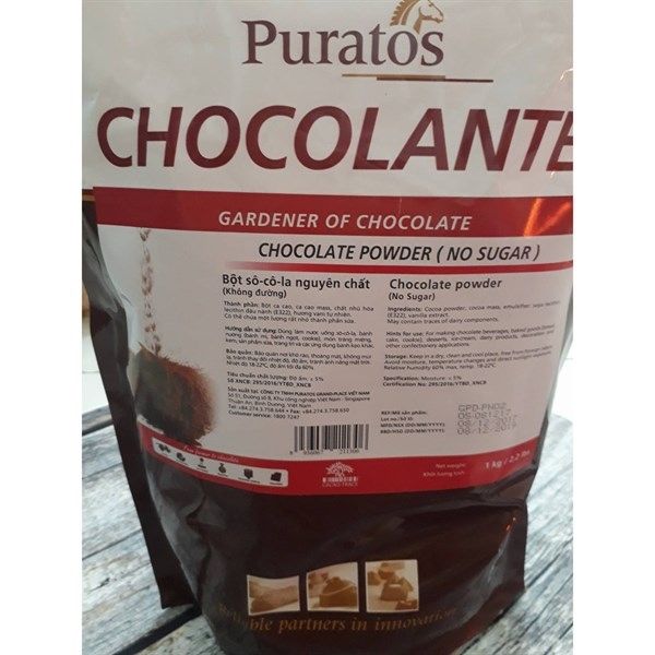 Bột CHOCO nguyên chất Puratos 1kg - 10g/T