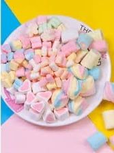 Marshmalow sắc màu gói 500gr - 16g/T