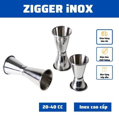 Cup đong 2 đầu inox 40*20cc