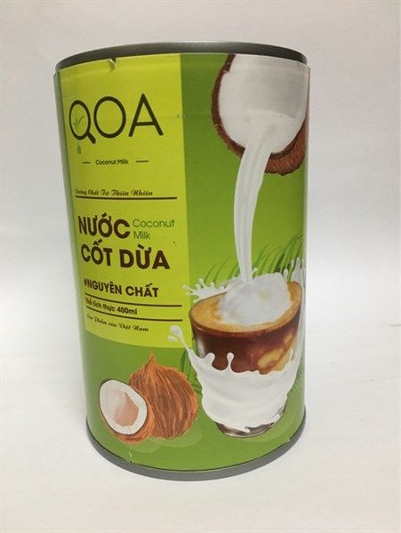 Nước cốt dừa QOA 400ml - 24lon/T