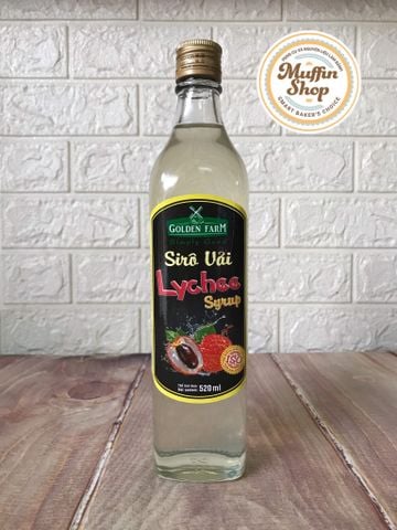 Siro Golden Farm VẢI 520ml - 12c/T