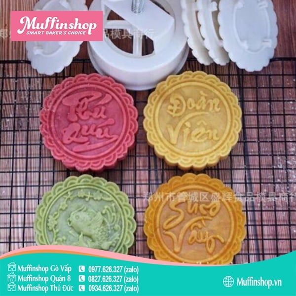Khuôn trung thu 250g Đoàn viên sum vầy 2222