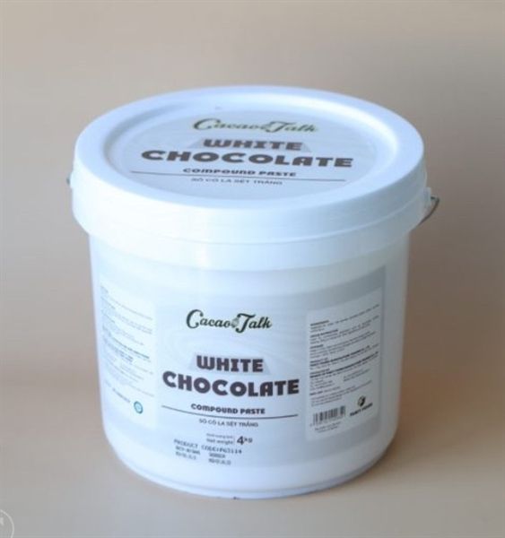 Choco sệt TRẮNG Cacao Talk - xô 4kg