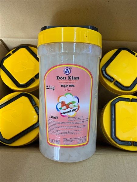 Thạch dừa vải - 1kg/ hũ 2.5kg - 6 hũ/T