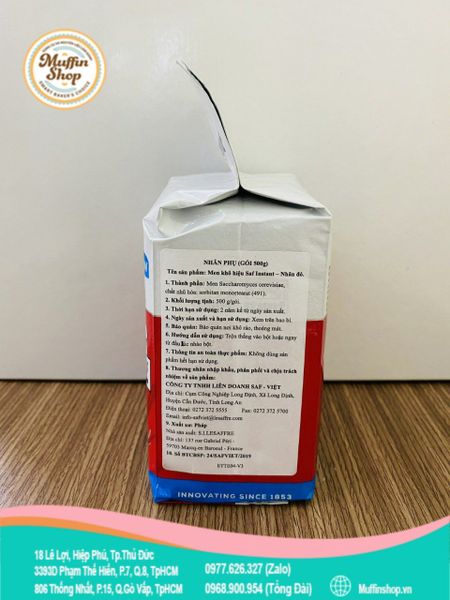 Men lạt Đầu bếp Pháp 500gr/125gr