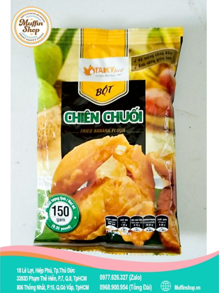Bột chiên chuối Tài Ký - gói 150gr (48g/T)