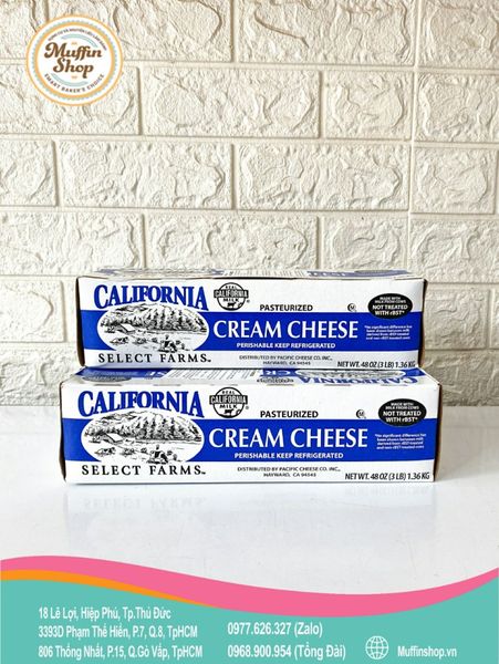 Cream cheese California nhập khẩu Mỹ – Muffinshop Smart Baker's Choice