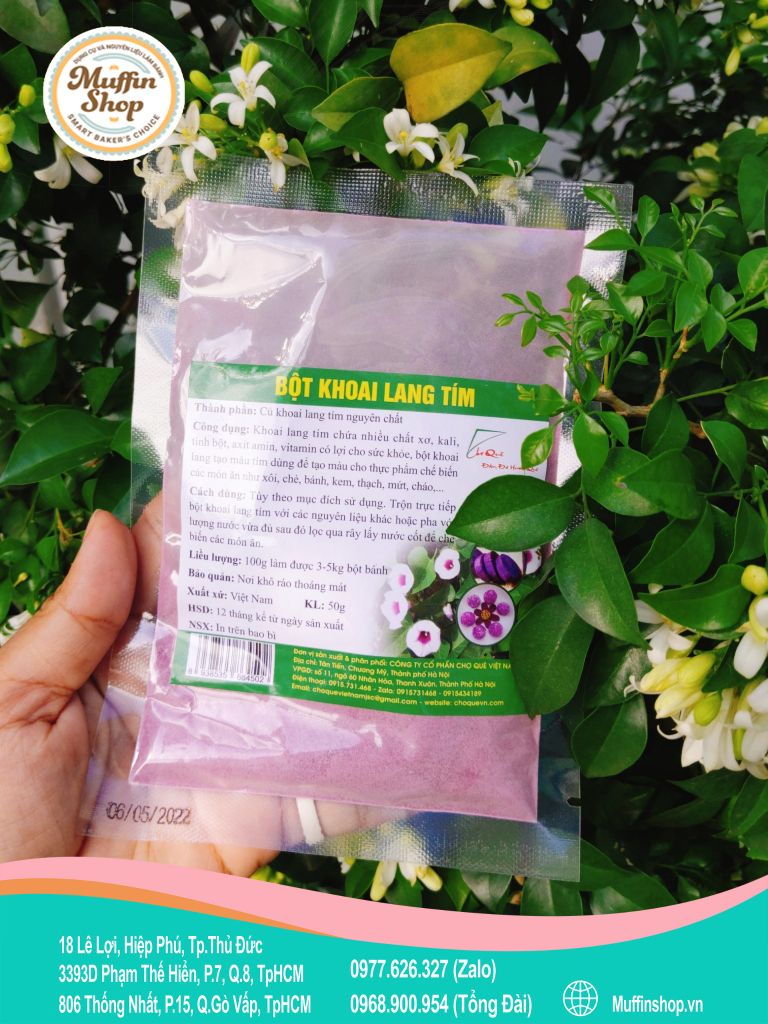 Bột màu khoai lang tím