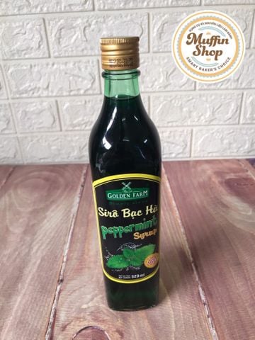 Siro Golden Farm BẠC HÀ 520ml - 12c/T