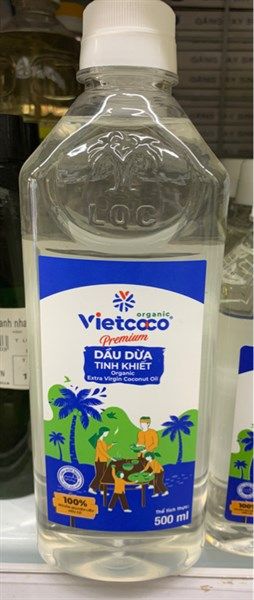 Dầu dừa tinh khiết Vietcoco 500ml - 24c/T