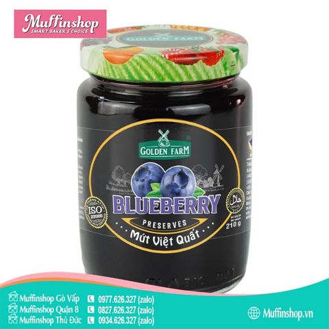 Mứt Golden Farm 210gr VIỆT QUẤT - 12h/T
