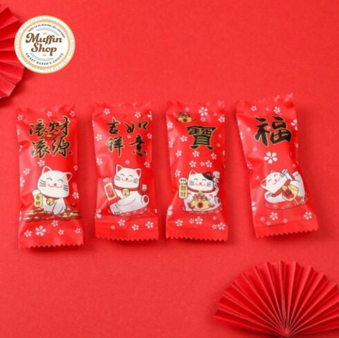 Túi kẹo Nougat Mèo thần tài
