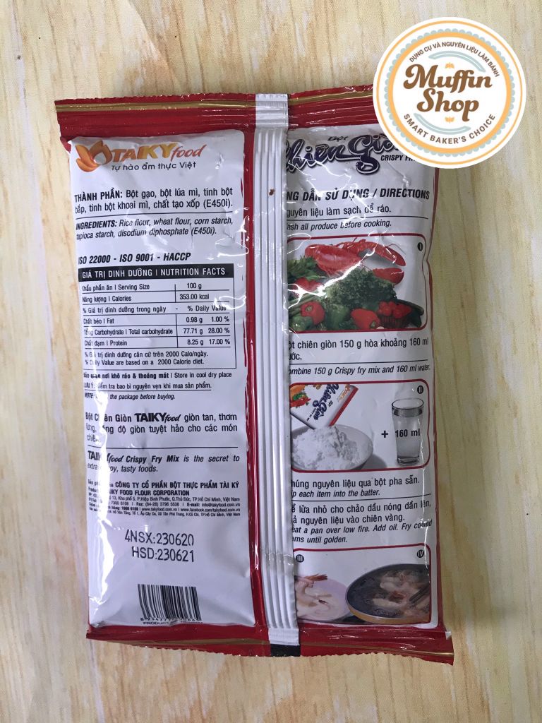 BỘT CHIÊN GIÒN Tài Ký 150gr - 48g/T