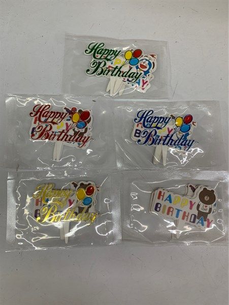 Set cắm chữ HPBD (10-15cái/set)