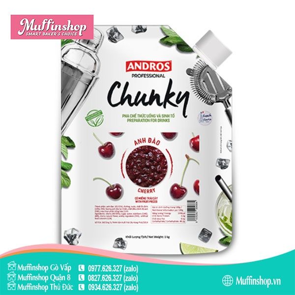 Chunky ANH ĐÀO CHERRY 1kg - 8g/T