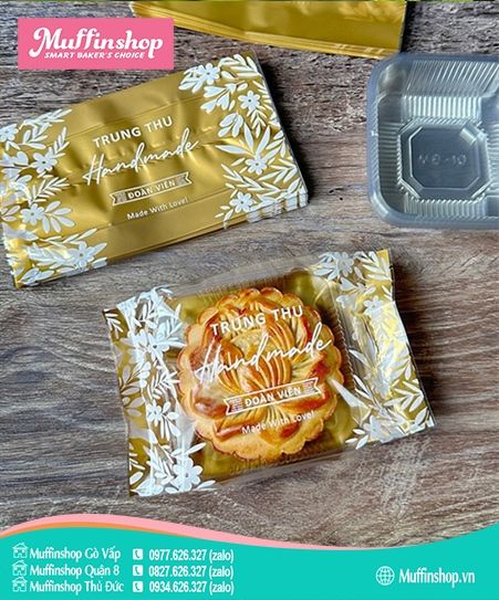 Túi trung thu hàn 200g size 10.11 Hoa Lá