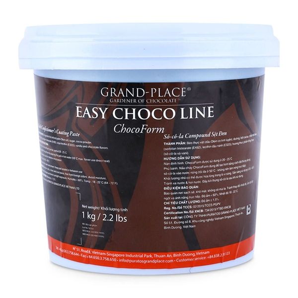 Choco sệt ĐEN Puratos - xô 4kg
