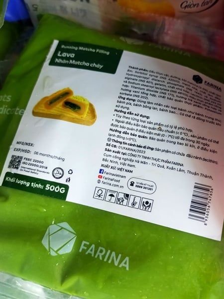 Nhân Lava MATCHA CHẢY 500gr - 36g/T