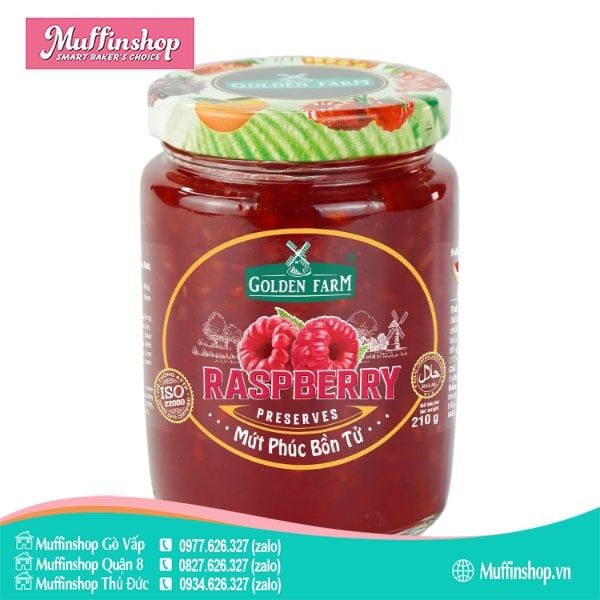 Mứt Golden Farm PHÚC BỒN TỬ 210gr - 12h/T