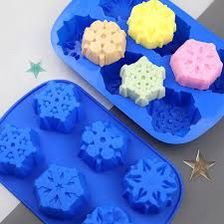 Khuôn silicon 6 bông tuyết