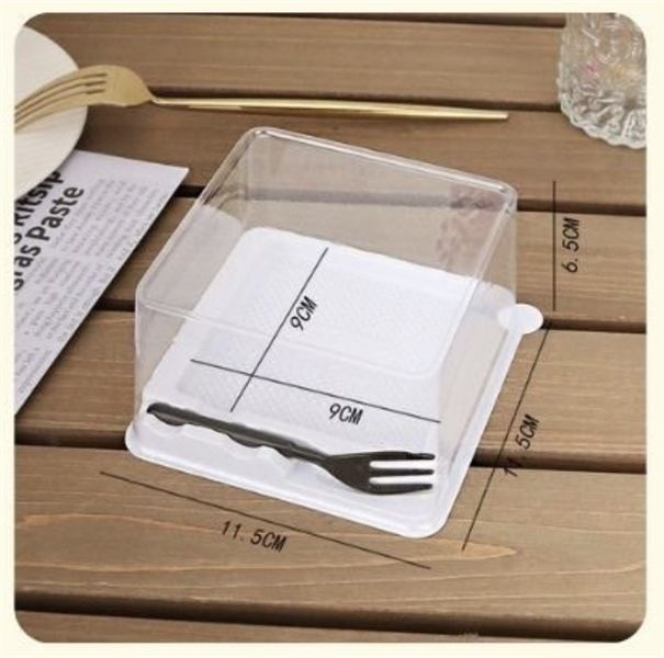 Hộp HT311 đáy vuông 9cm - 1000c/T (kèm nĩa)