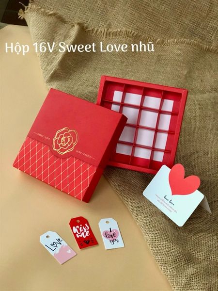 Hộp giấy đựng socola 9 viên