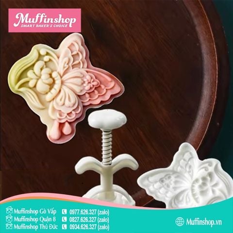 Khuôn trung thu 75g Hồ Điệp 1M