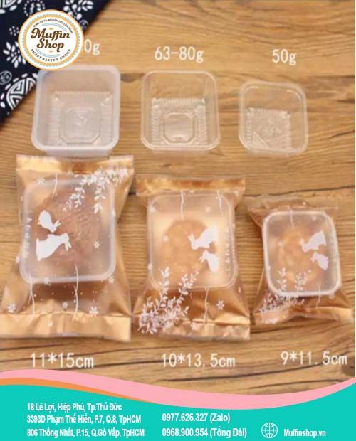 Túi trung thu hàn 100g size 8 Bướm Vàng
