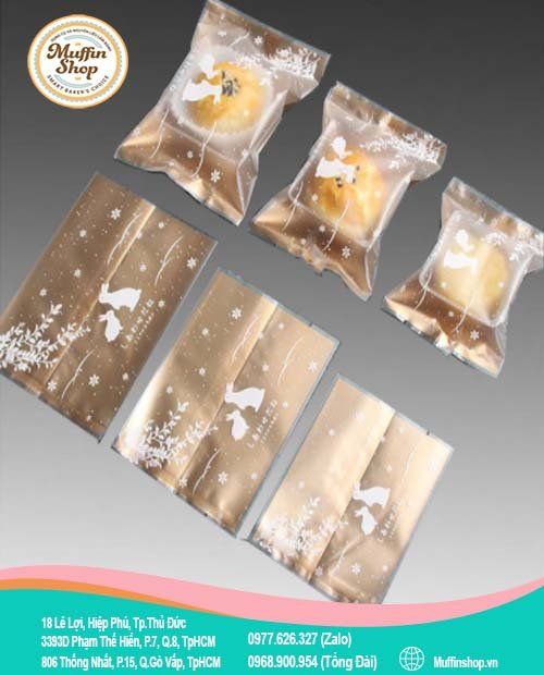 Túi trung thu hàn 100g size 8 Bướm Vàng