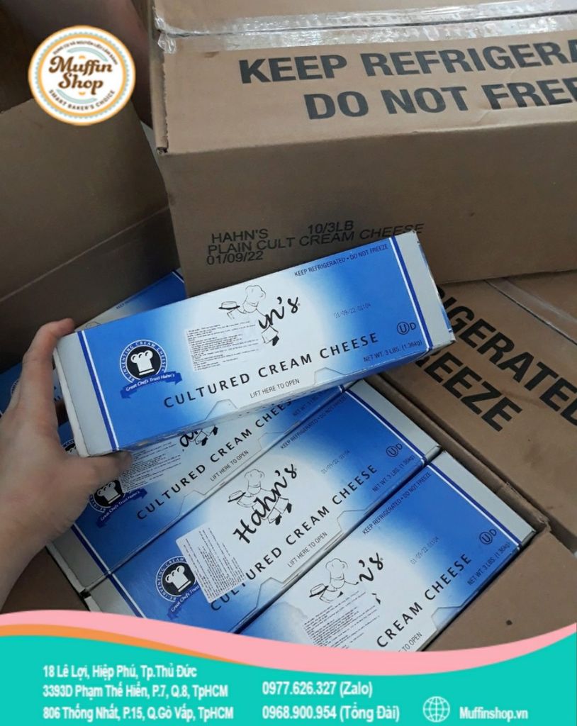 Cream cheese Hahn's của Mỹ Smart Baker's Choice